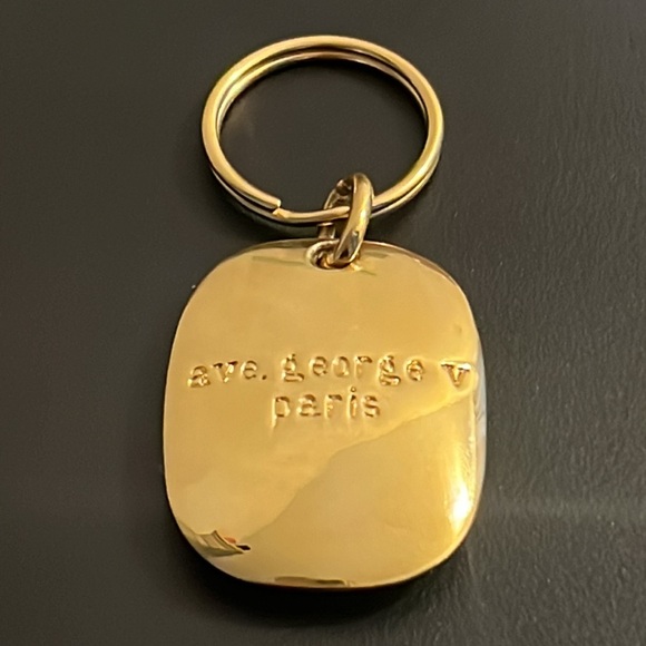 Rare Vintage Designer Givenchy Paris Logo Runway Key Tag Chain - Picture 6 of 16